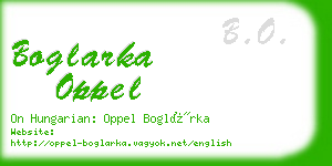 boglarka oppel business card